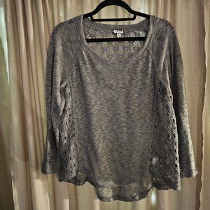 Eye Shadow - Grey Knit top - Teen XL